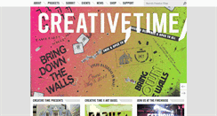 Desktop Screenshot of creativetime.org