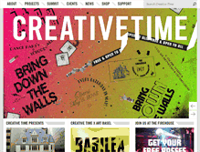 Tablet Screenshot of creativetime.org