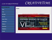 Tablet Screenshot of creativetime.pl